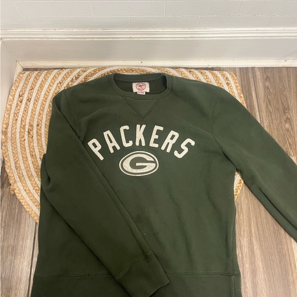 Woman’s Green Back Packers Crewneck - Picture 2 of 2